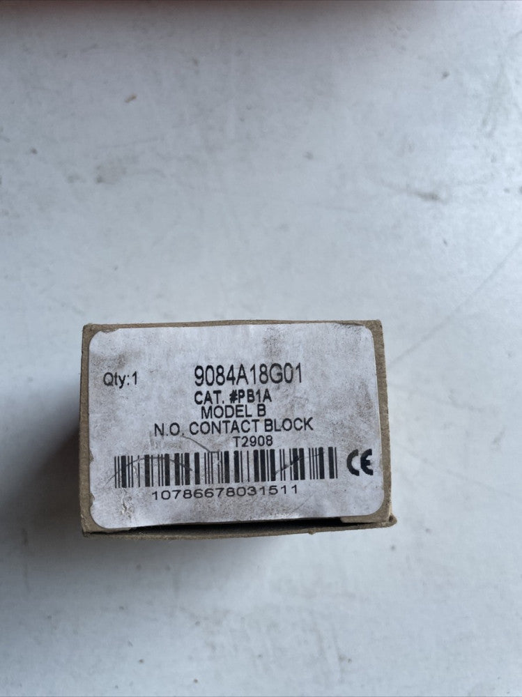 1- NEW Eaton 9084A18G01 Cutler Hammer N.O. Contact Block PB1A, NEW OLD STOCK NIB
