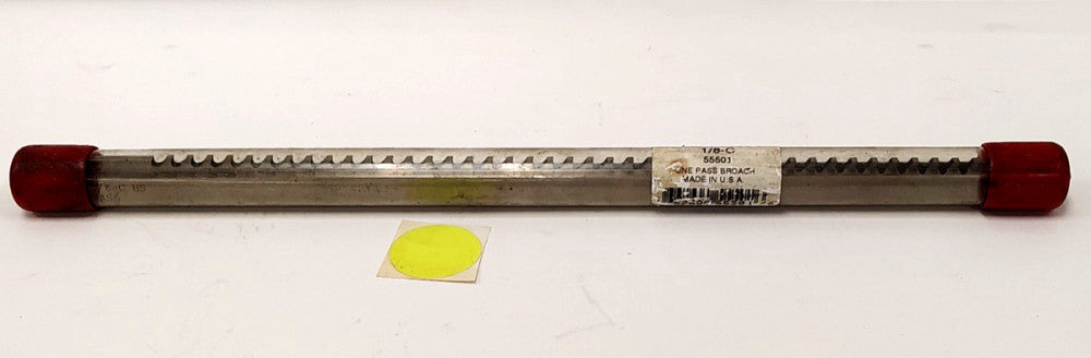 DUMONT KEYWAY BROACH 1/8-C 14-3/16" OAL 11-3/8" TEETH LENGTH 55501