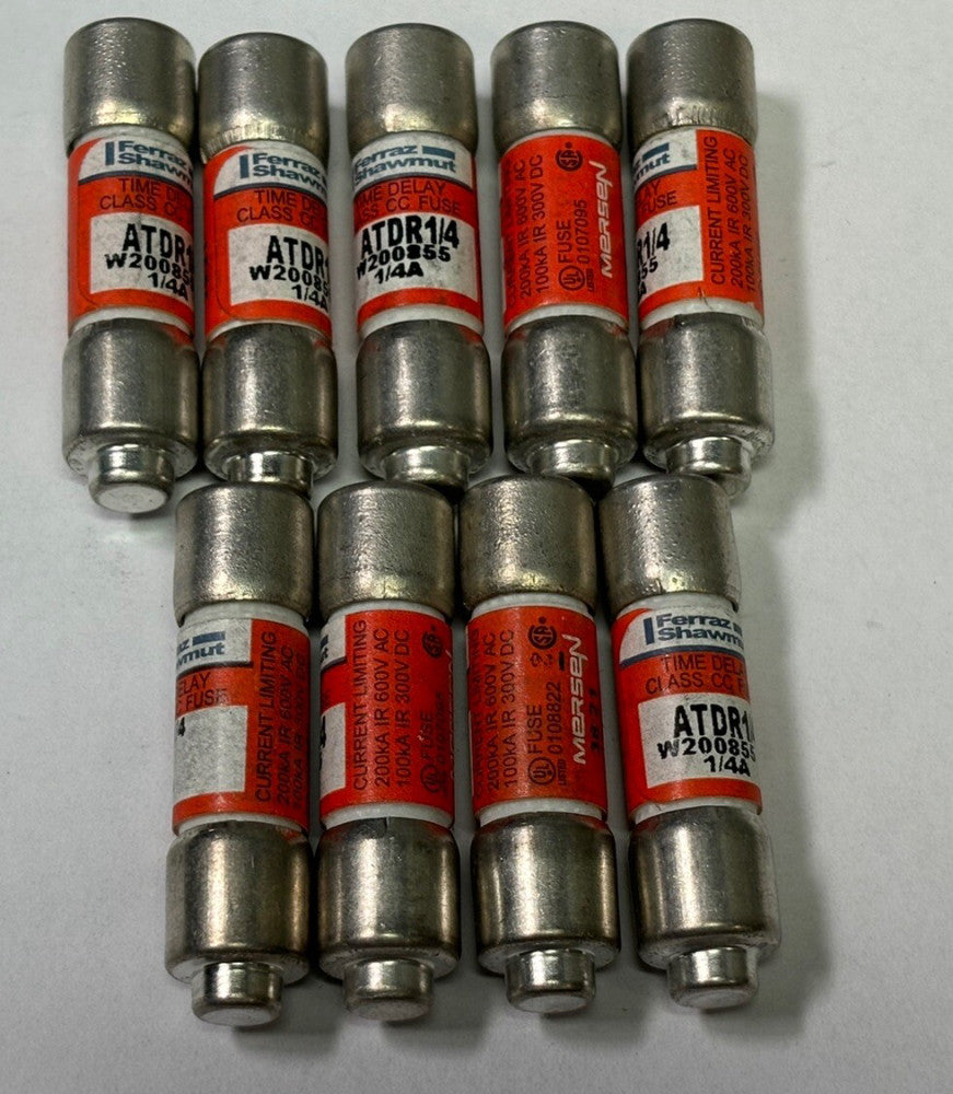 9- Mersen Ferraz Shawmut  ATMR1/4 1/4A 600V TIME DELAY Fuse Class CC