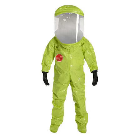 Dupont Tk613tlylg000100 Encapsulated Suit, Encapsulated Level A, L, Tychem(R)