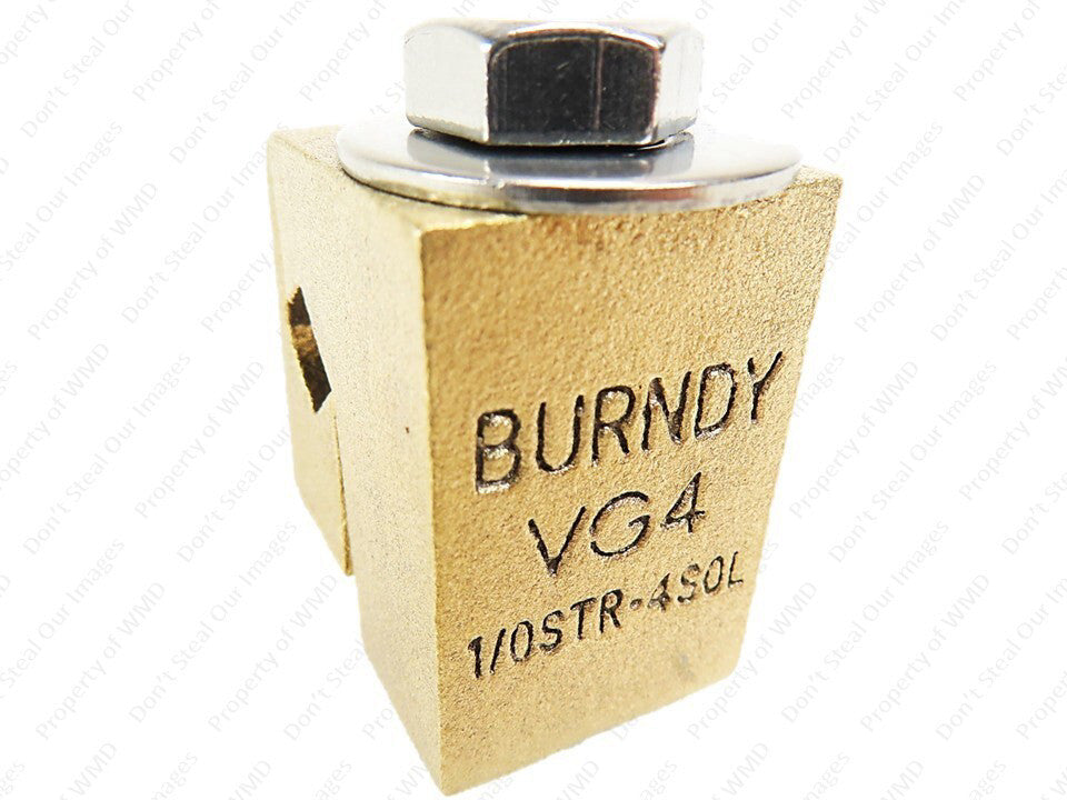 Burndy VG4 VISEIT Vise Clamp 1/0 STR 4 SOL Copper Alloy Connector NEW NO BOX