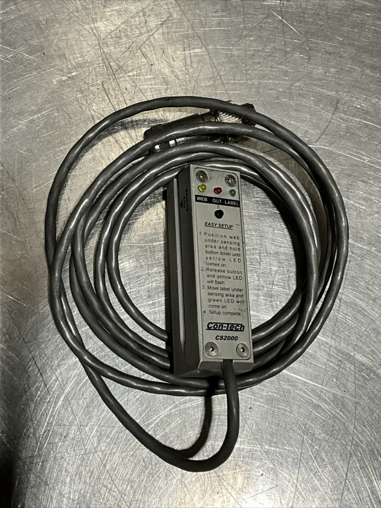 Con-Tech CS2000 label sensor Nos Surplus