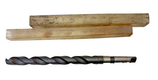 #3 MORSE TAPER SHANK DRILL BIT, SPIRAL 2 FLUTE, OAL 15"