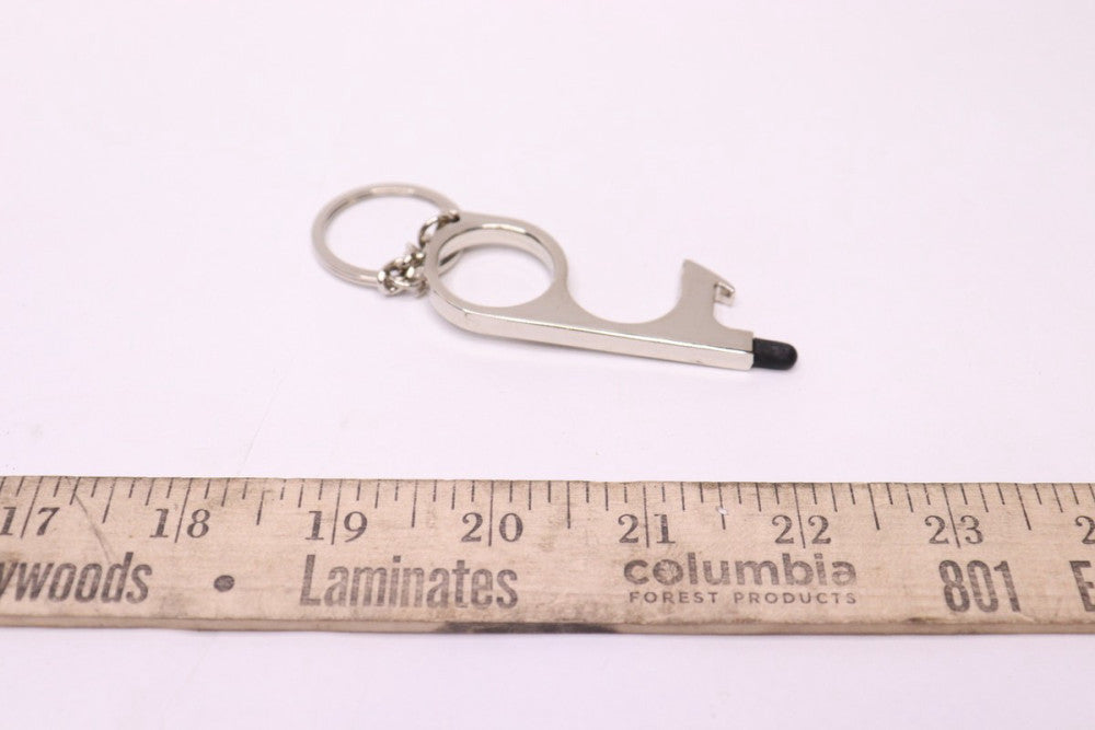 Stainless Steel No Touch Key Ring and Door Opener