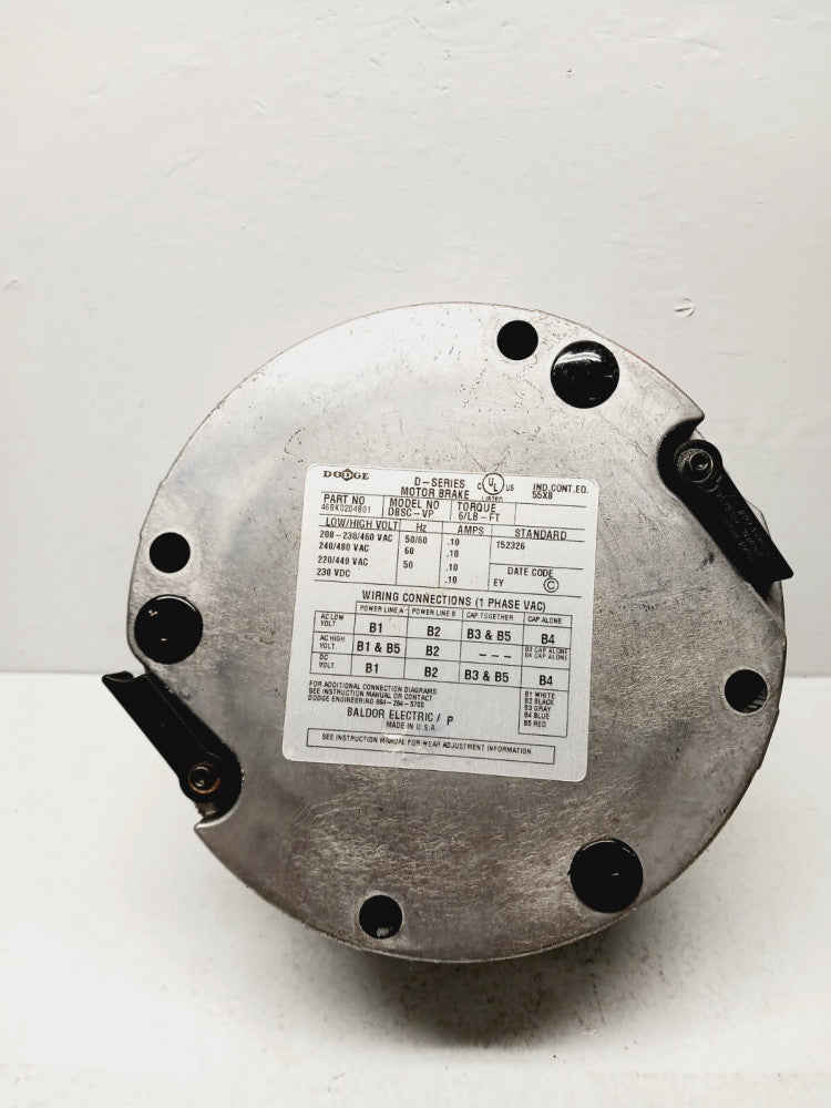 NEW DODGE 46BK0204B01 D-SERIES MOTOR BRAKE, MODEL DBSC-VP
