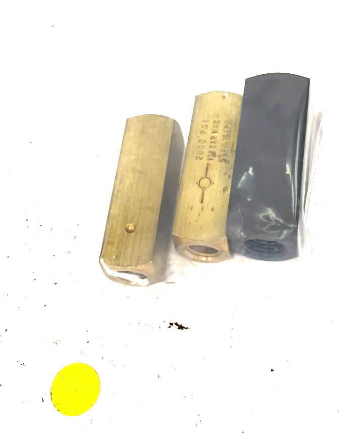 LOT OF 3 HYDRAULIC CHECK VALVES  X2 C400B / X1  C600S