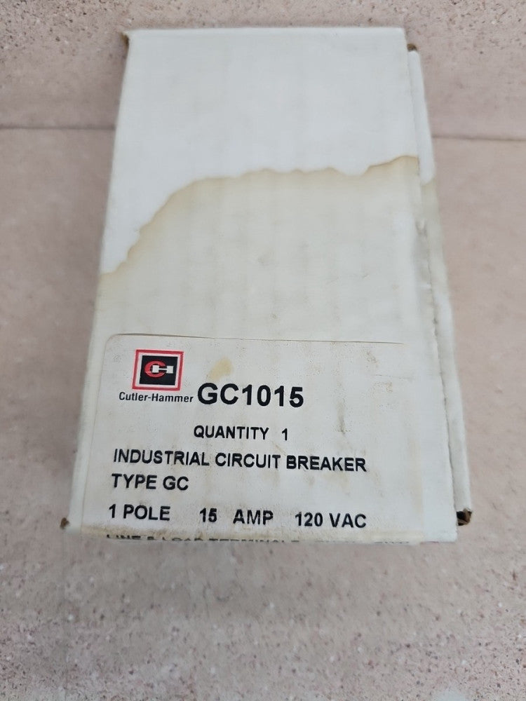 NTO Cutler Hammer GC1015 15Amp 1 Pole 120/240V GC Feed Thru Circuit Breaker