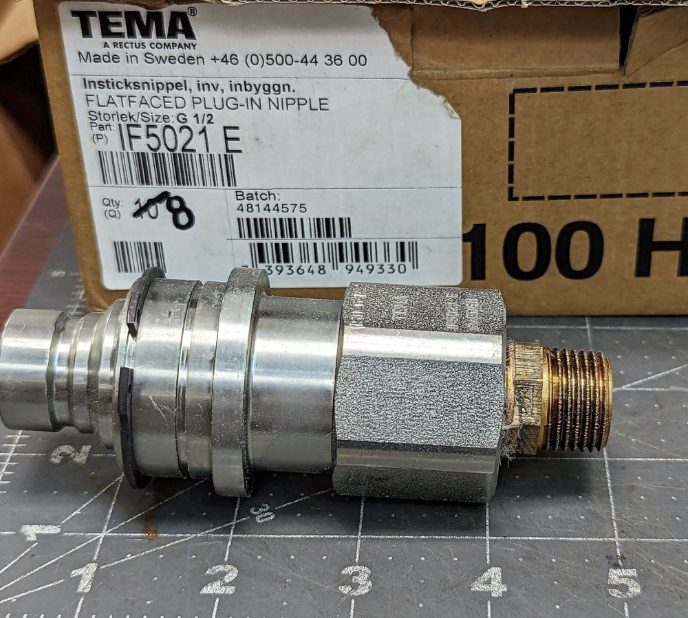Parker / TEMA FEC-502-8FB / IF5021 ½” Flat Faced Hydraulic Coupler [B064]
