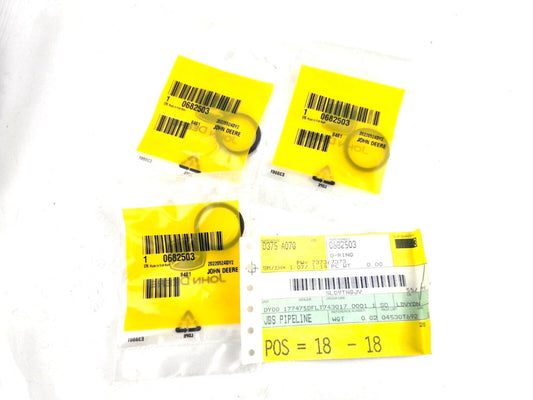 3pcs John Deere 0682503 O-Ring