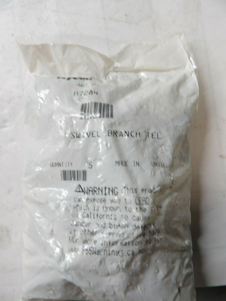 5) NEW NYCOIL 1/4" MALE X 1/2" TUBE SWIVEL BRANCH TEE FITTING H7284 *PACK OF 5