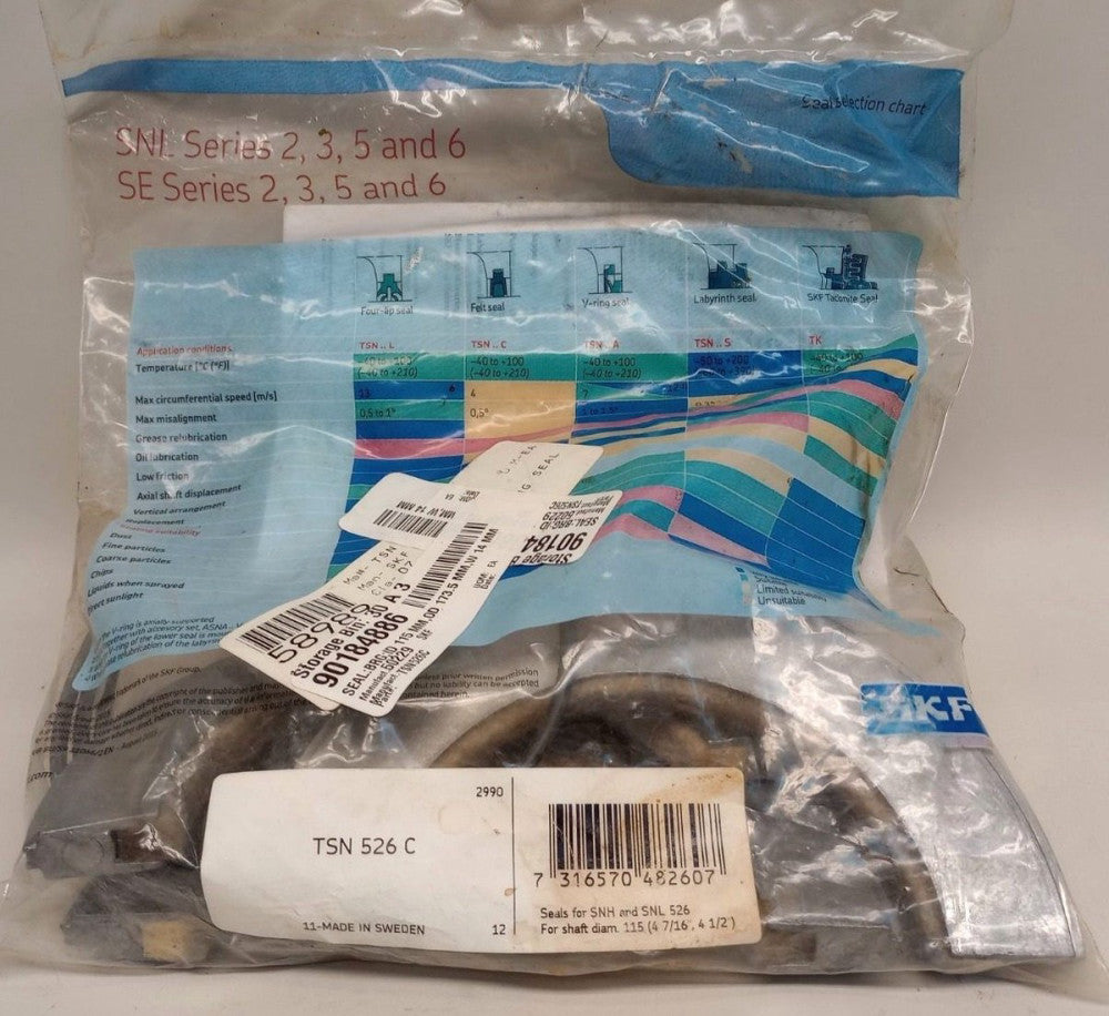 SKF TSN526 C Bearing Seal Felt 115 mm Bore Felt with Aluminum