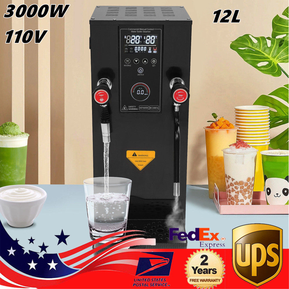 3000 W Hot Water Machine Bar Hot Water Dispenser Cafe Hot Water Boiler 3.2 gal