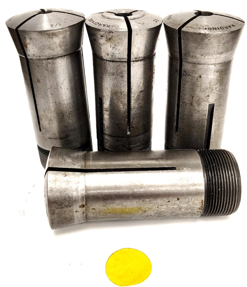 ASSORTED LOT HARDINGE 5C COLLETS STEEL MATERIAL ****LOT OF 4****