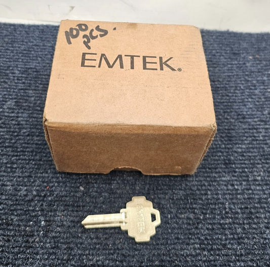 (QTY 100) Emtek BX4-D: Key Blanks Brass Finish Replacements For Knob Lever