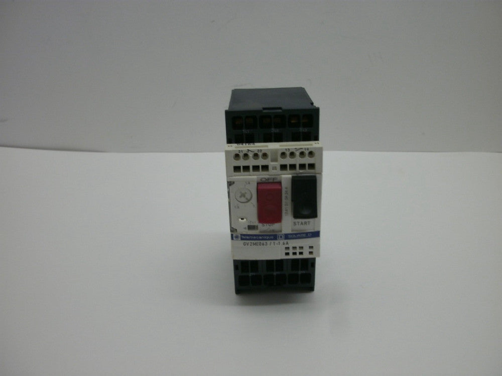 TELEMECANIQUE GV2ME063 / 1-1.6A MANUAL STARTER 3P 600VAC 1.6AMP IEC