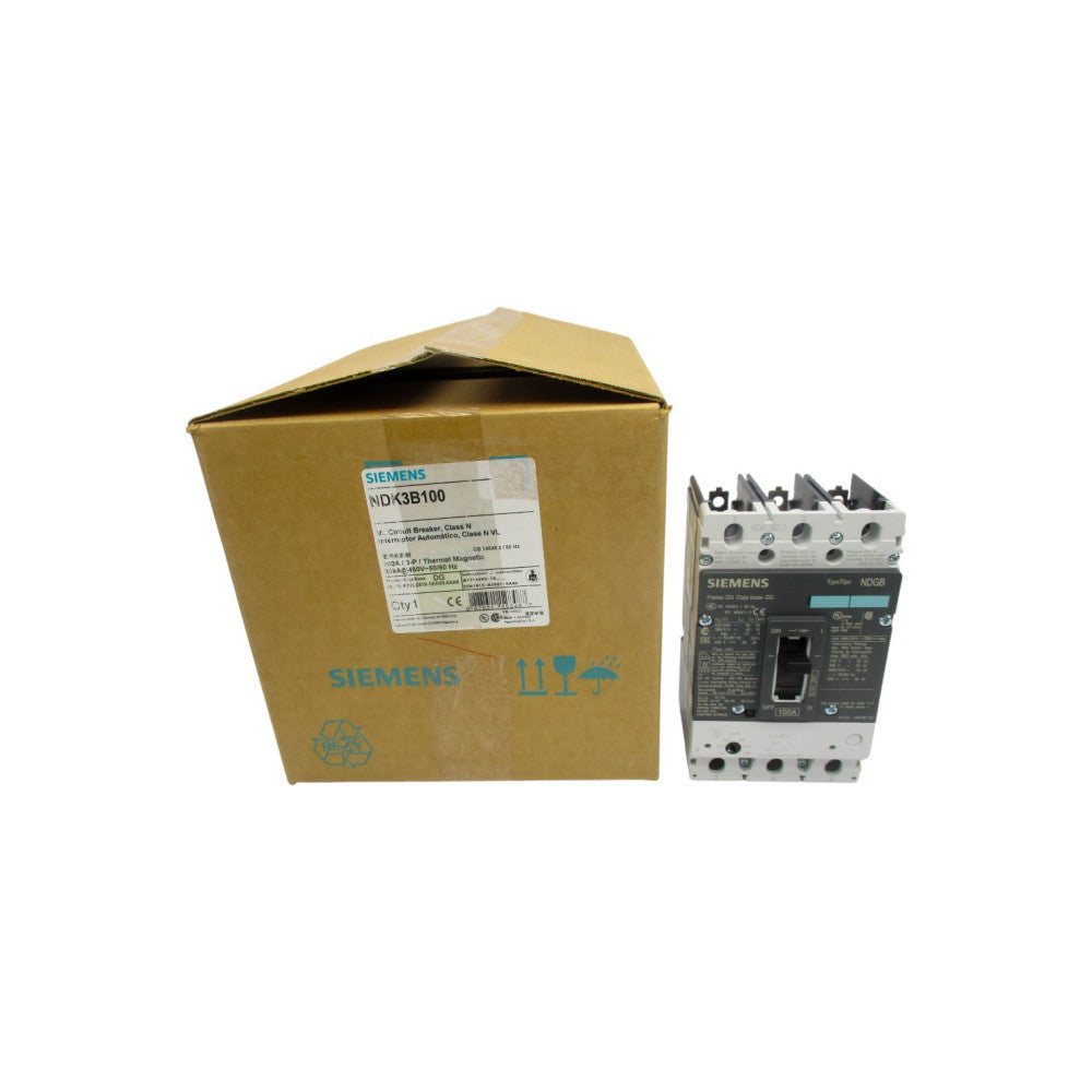 SIEMENS NDK3B100 3VL2510-1KN30-0AA0 480V 100A NSMP