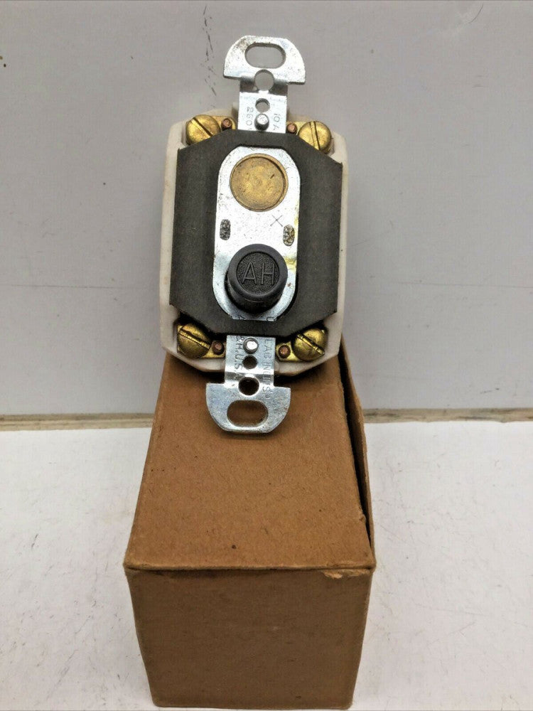 Arrow-Hart 1607 Three Way Push Button Switch Momentary Contact 10A-125V 5A-250V