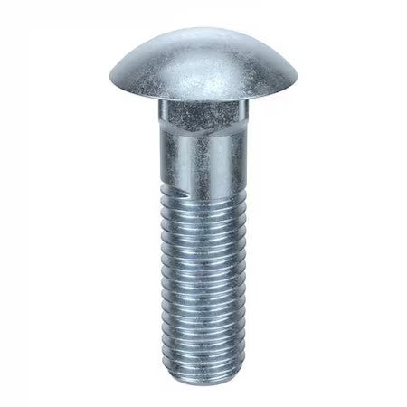 Zoro Select U08307.037.0125 Carriage Bolt,3/8-16,1-1/4 In.,Pk100