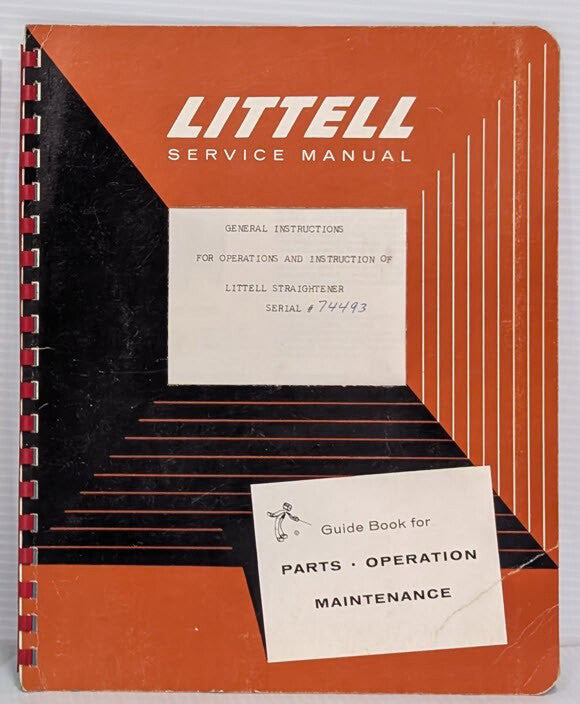 Littell Operation & Instruction Manual for the Littell Straightener