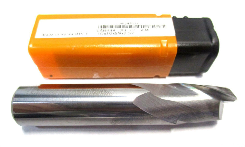 NEW (88247622) 1/2 x 1/2 x 5/8 x 2-1/2 2-Flute CC SE RH Carbide Square End Mill