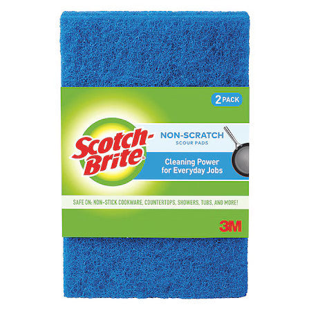 Scotch-Brite 622-10 Scouring Pad,6" L X 3-7/8" W,Blue,Pk10