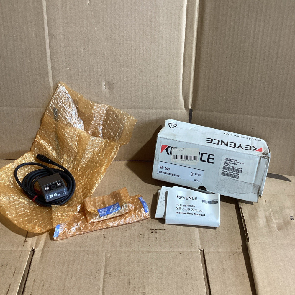 Keyence Sr-500 2D Barcode Scanner Sensor Head Reader NOS
