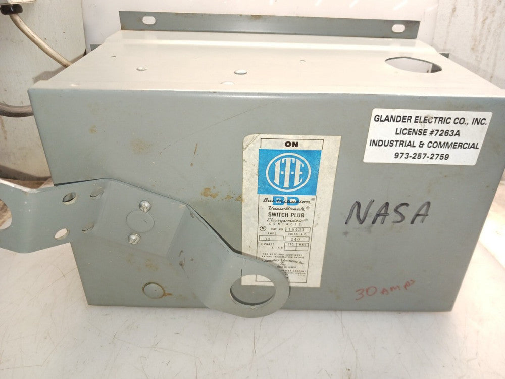 ITE SIEMENS 16421 30 AMP FUSIBLE BUS PLUG 3 PHASE 4W  240 VAC