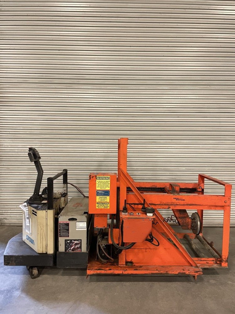 Sackett Systems C-PJTC-30-V-45 Battery Transfer Cart w/ Crown 80PE-S Pallet Jack