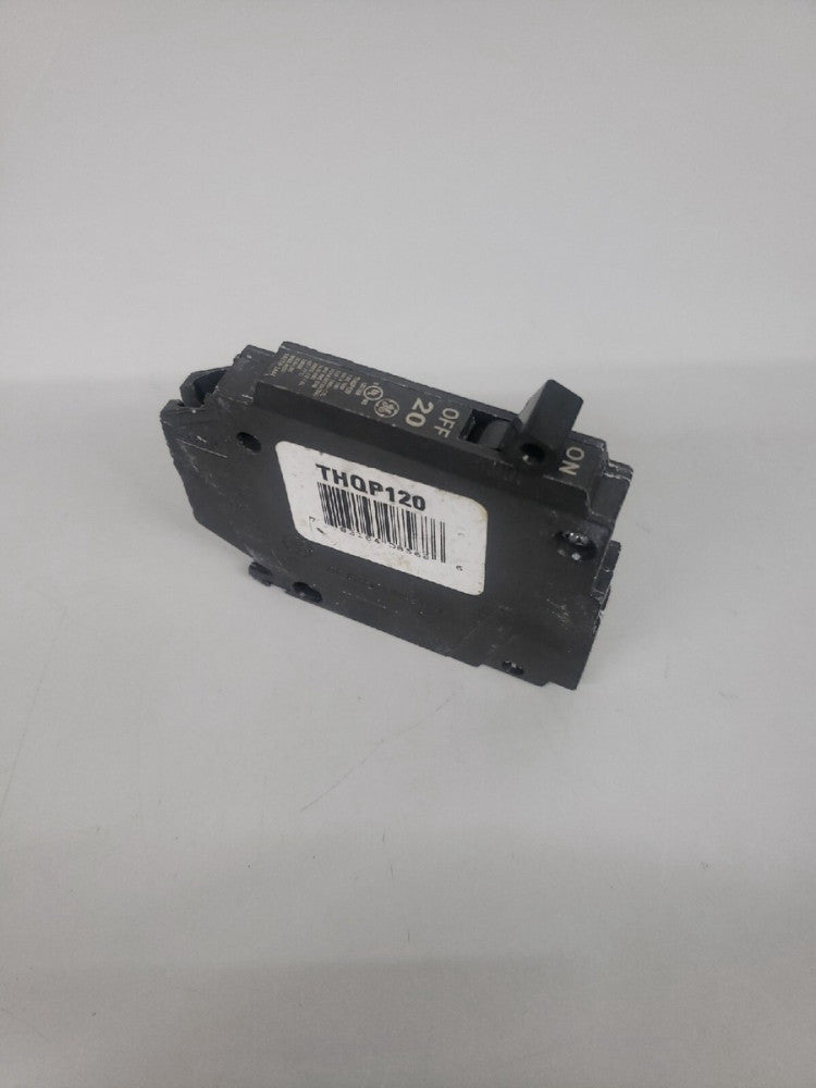1- GE THQP120 Circuit Breaker NNT 20 Amp 1 Pole 120V  Thin Breaker Plug-On NOS