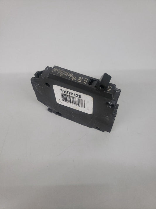 1- GE THQP120 Circuit Breaker NNT 20 Amp 1 Pole 120V  Thin Breaker Plug-On NOS