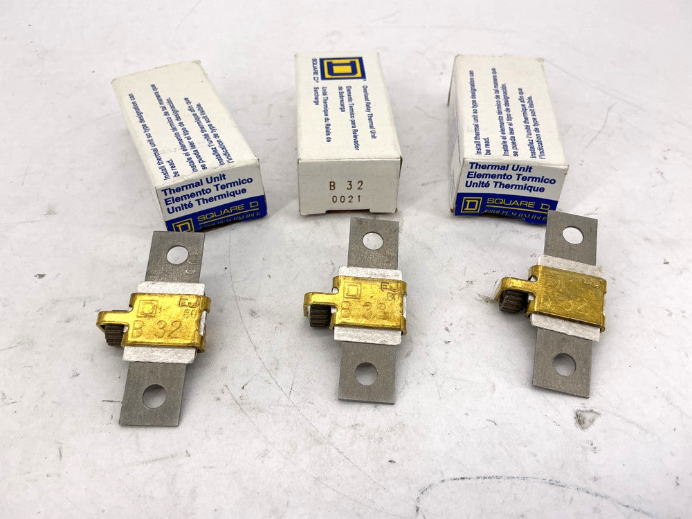 Lot of 3 New Square D B32 Overload Relay Terminal Unit