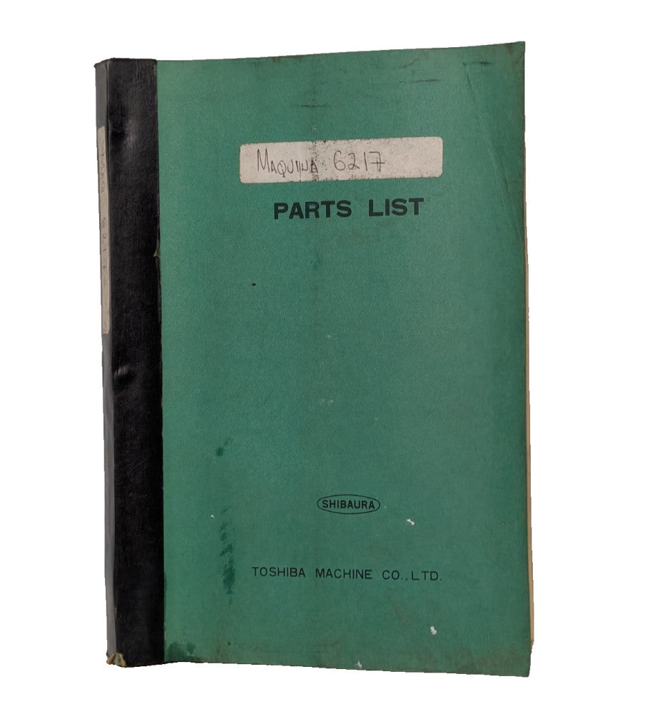 Shibaura, Toshiba Machine Parts List Manual, STE-13032-2, Hard Copy