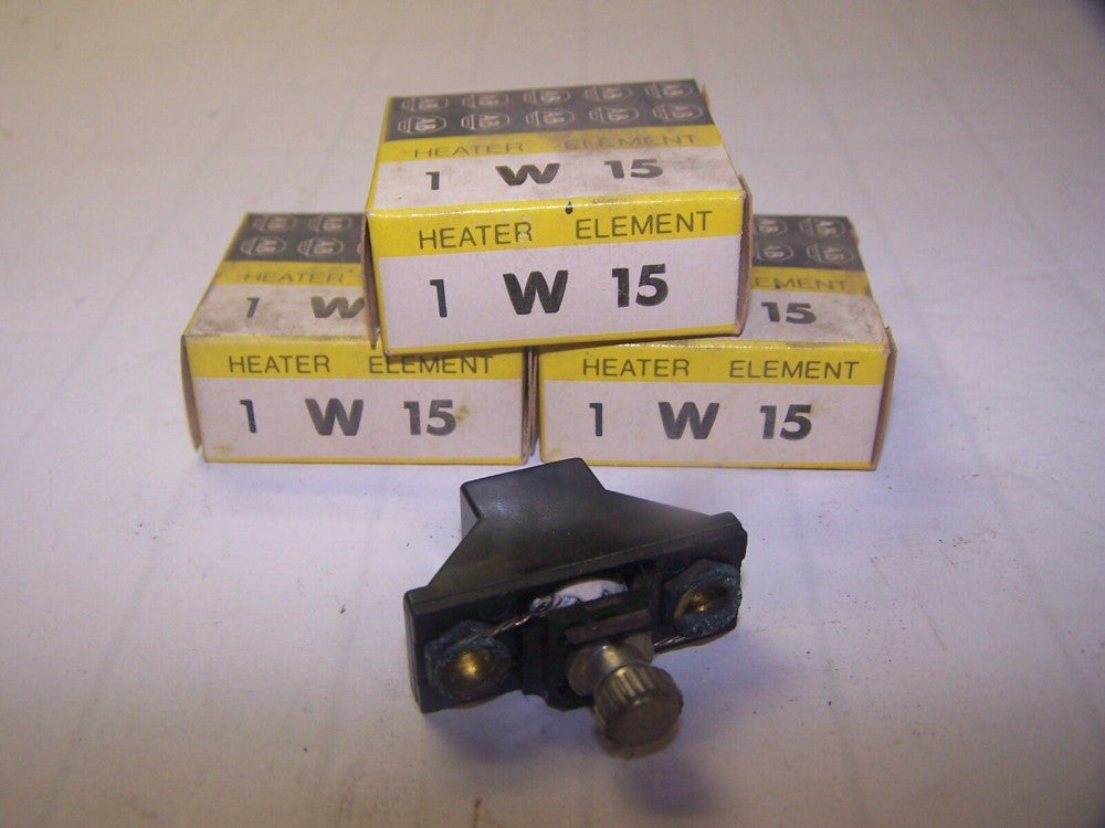 3) NEW ALLEN BRADLEY THERMAL OVERLOAD RELAY ELEMENT W15 LOT OF 3 