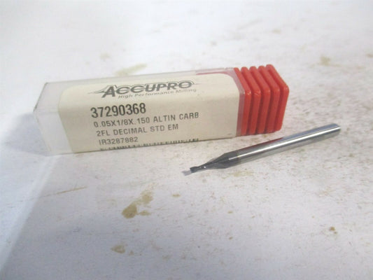 (6500085) 0.05" x 0.15" x 1/8" x 1-1/2" OAL Solid Carbide 2Fl Square End Mill 