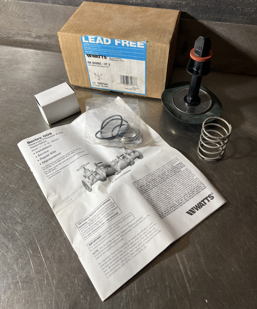 GENUINE - WATTS 0887545. RK 009M2-VT 2.  Total Relief Valve Repair Kit.