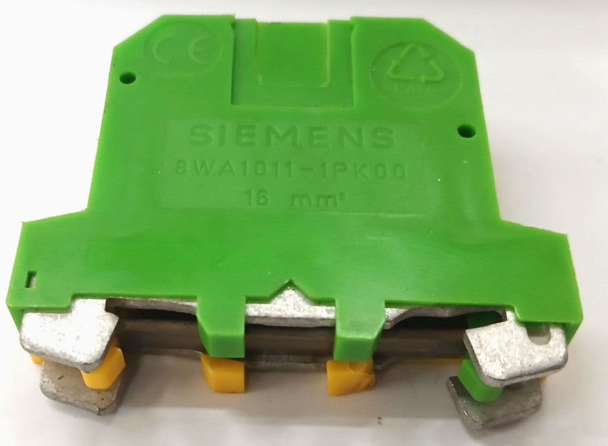 SIEMENS TERMINAL BLOCK 8WA1011-1PK00 PA6.6 SCREW TERMINAL 12MM SIZE 16