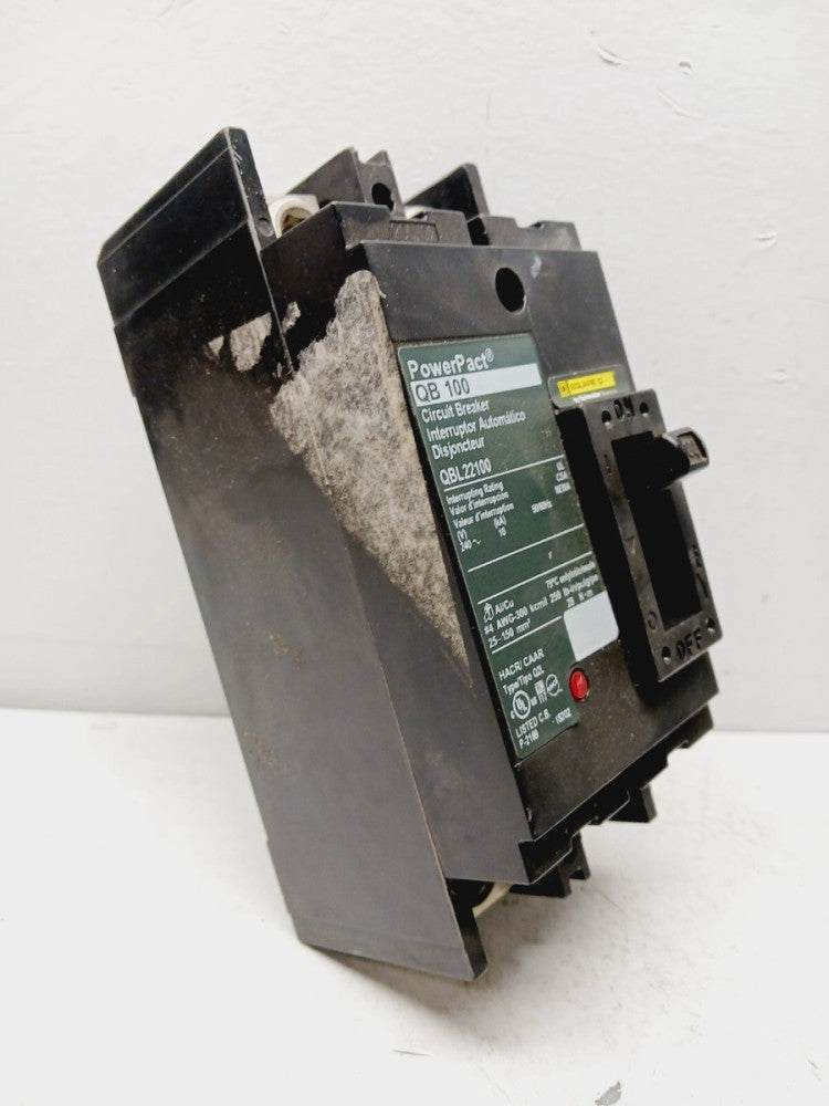 New Square D QBL22100 100 Amp PowerPact Circuit Breaker 2 Pole 240 VAC 10KA