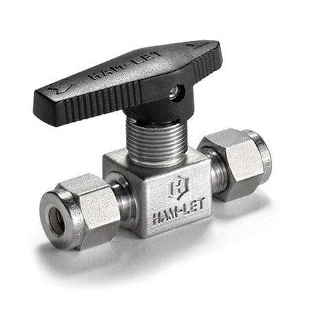 Ham-Let H-800M-Ss-L-6Mm Manual 2-Way Ball Valve,Let-Lok,Ss