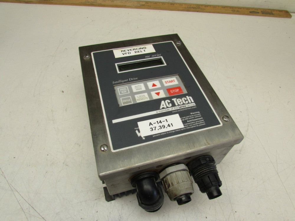 AC TECH MC-SERIES INTELLIGENT DRIVE M3210E 1HP/0.75kW 200/240V NICE USED TAKEOUT