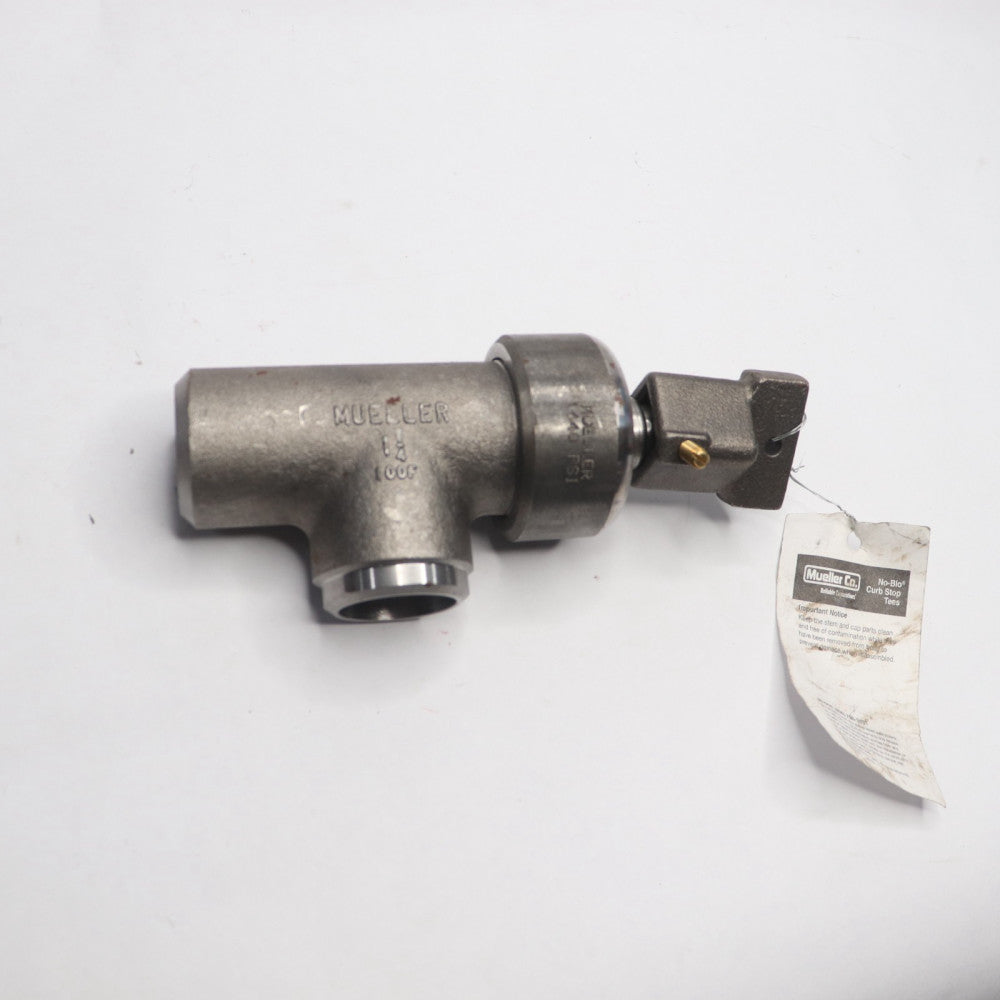 Mueller No-Blo Curb Stop Tee 1440psi 100-Deg F 2" 