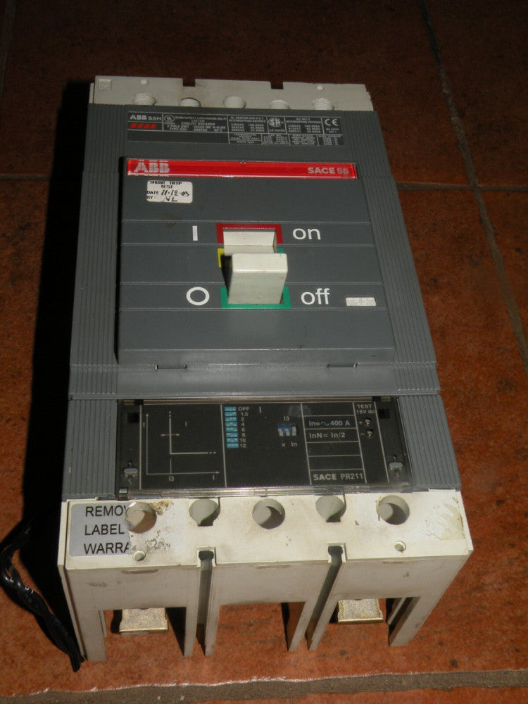 ABB SACE S5H 600 V 150 Amp 2 Pole Circuit Breaker USED