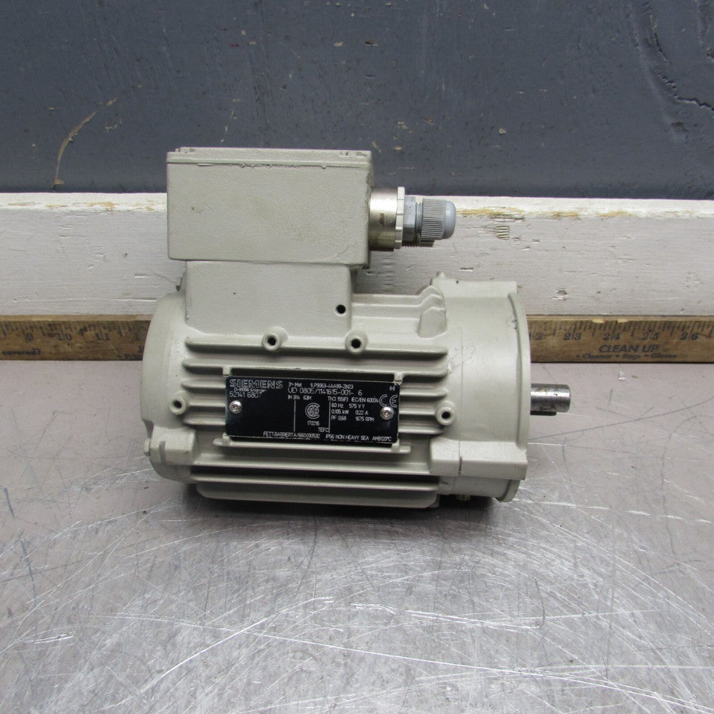 SIEMENS SERVO MOTOR 1LP9063-4AA99-ZN23 UD 0805/1141615-001-6,D-91056,NEW!
