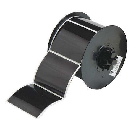 Brady B30ep-177-593-Bk Raised Panel Label, Black, Labels/Roll: 125