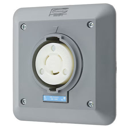Hubbell Wiring Device-Kellems Hbl2320sr2 Locking Receptacle, L6-20R, 20 A, 250V