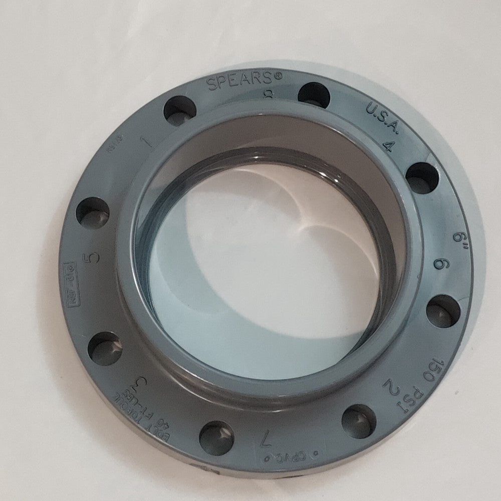 SPEARS NSF-61  6" Flange, 8 Bolt, 150 PSI, CPVC, SCH 80