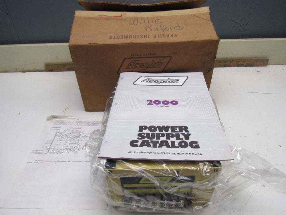 ACOPIAN A24H1200 REGULATED POWER SUPPLY, NEW IN BOX! MAKE OFFER!