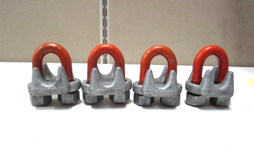 MADE IN USA 3/4" Wire Rope U-Bolt Clip - Lot of 4
