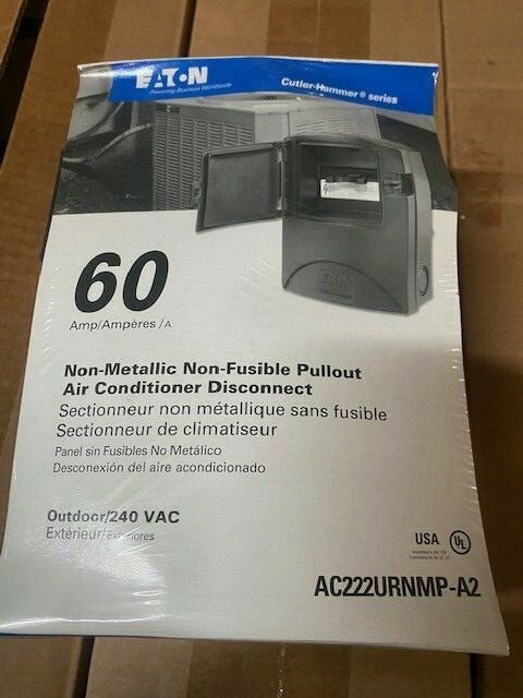 (5 Pack) Eaton Air Conditioner Disconnect 120/240V 60 Amp 2-Pole NEMA 3R