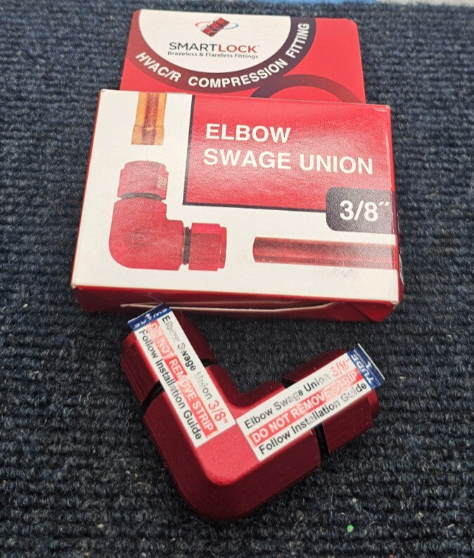 Smartlock ELSW3800: SMARTLOCK 3/8 Elbow Swage Union