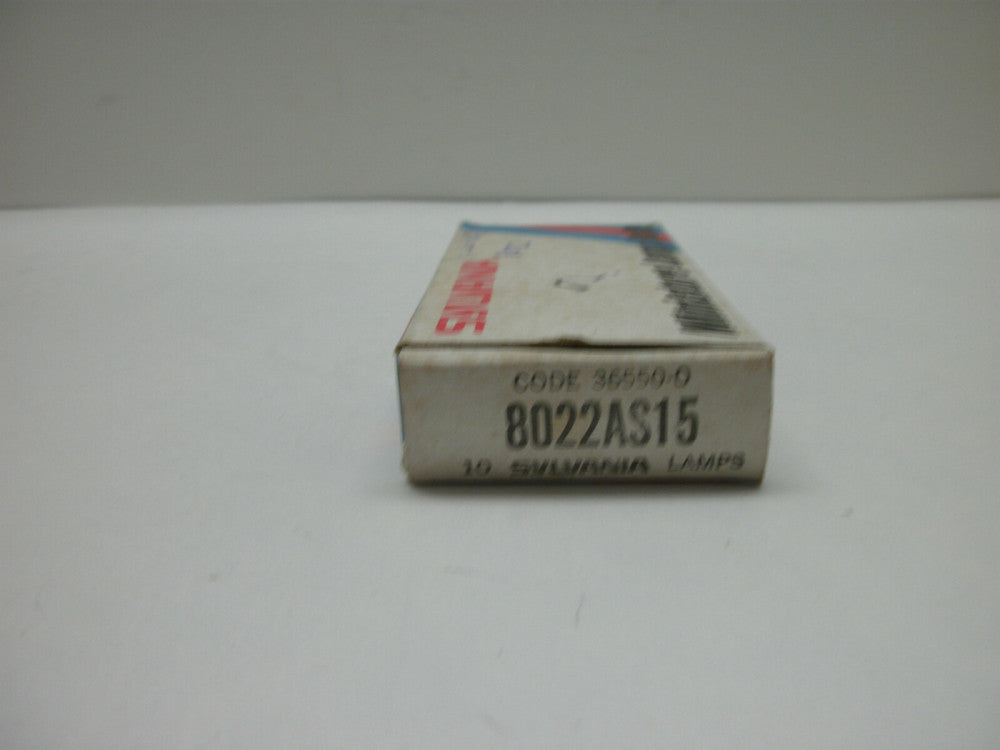 SYLVANIA 8022 MINIATURE LAMP BULBS 5V .021A T1 SUB-MIDGET FLANGE (LOT OF 8) NIB